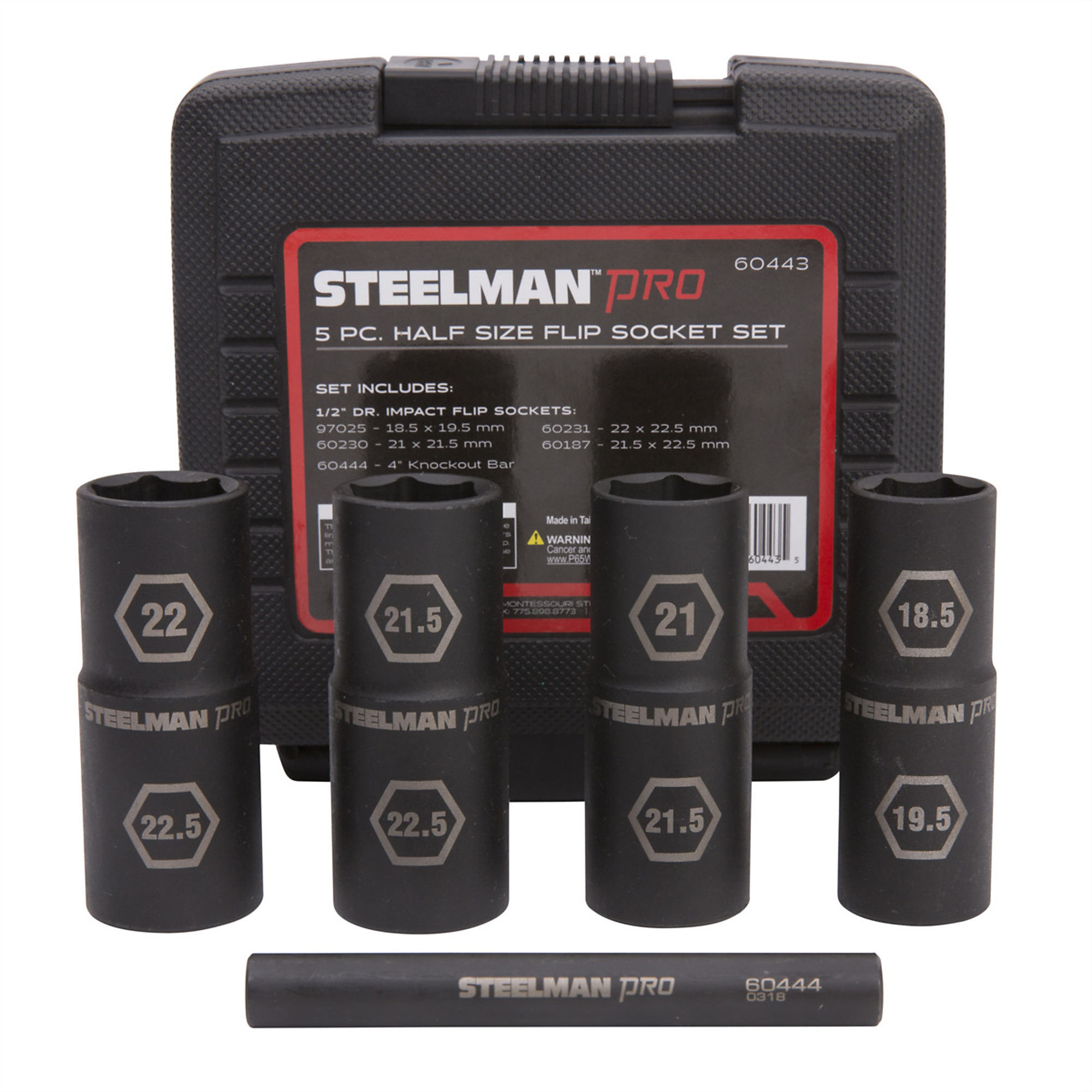J S Products Impact Socket and Tool Set, 5-Piece